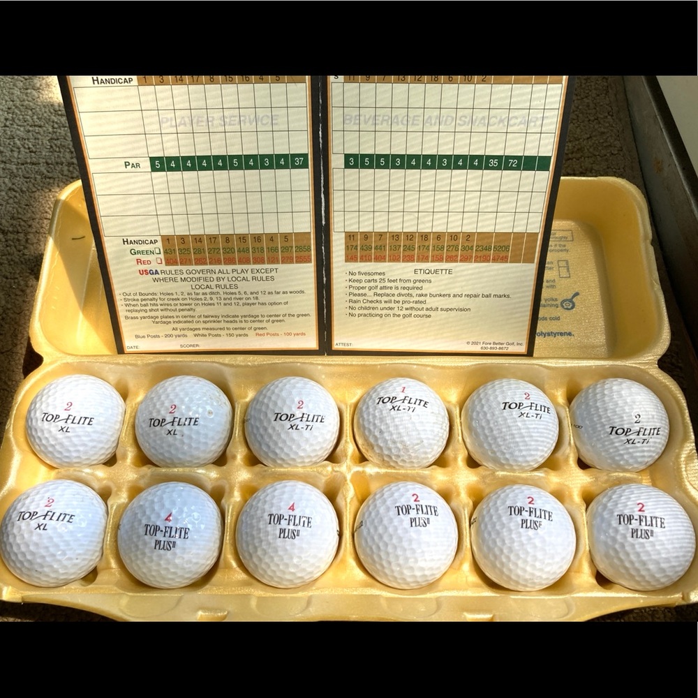 TOP-FLITE used golf balls